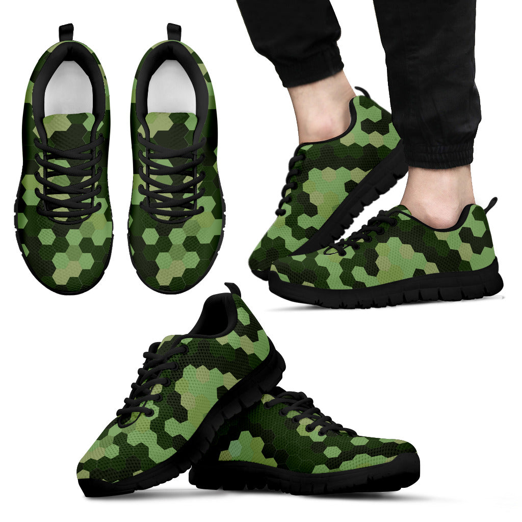 Verde e Nero/1 - Sneakers Uomo -