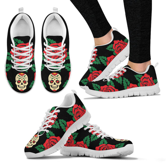Teschio e Rose -  Sneakers Donna -