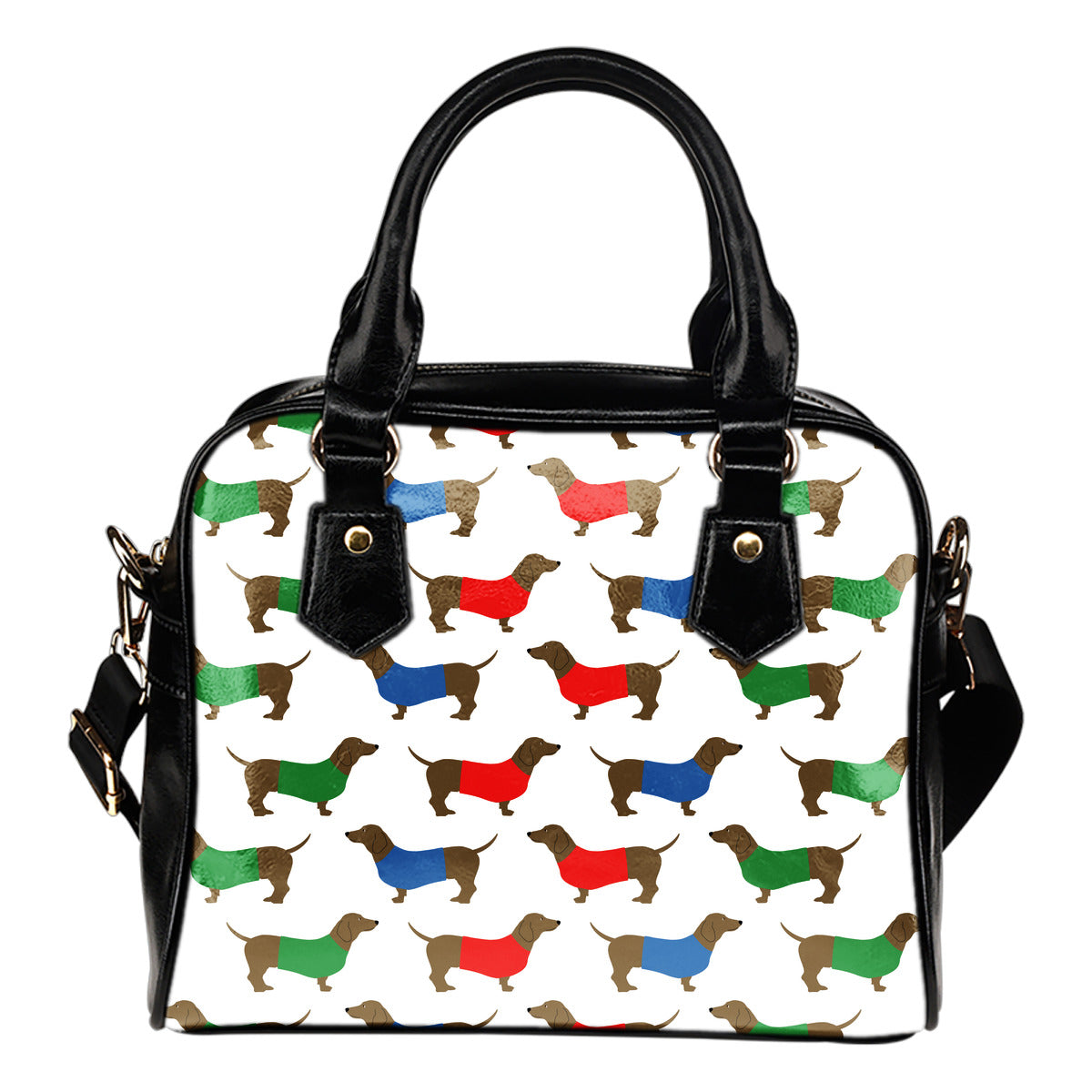 Bassotti colorati - Borsa con manici e tracolla -