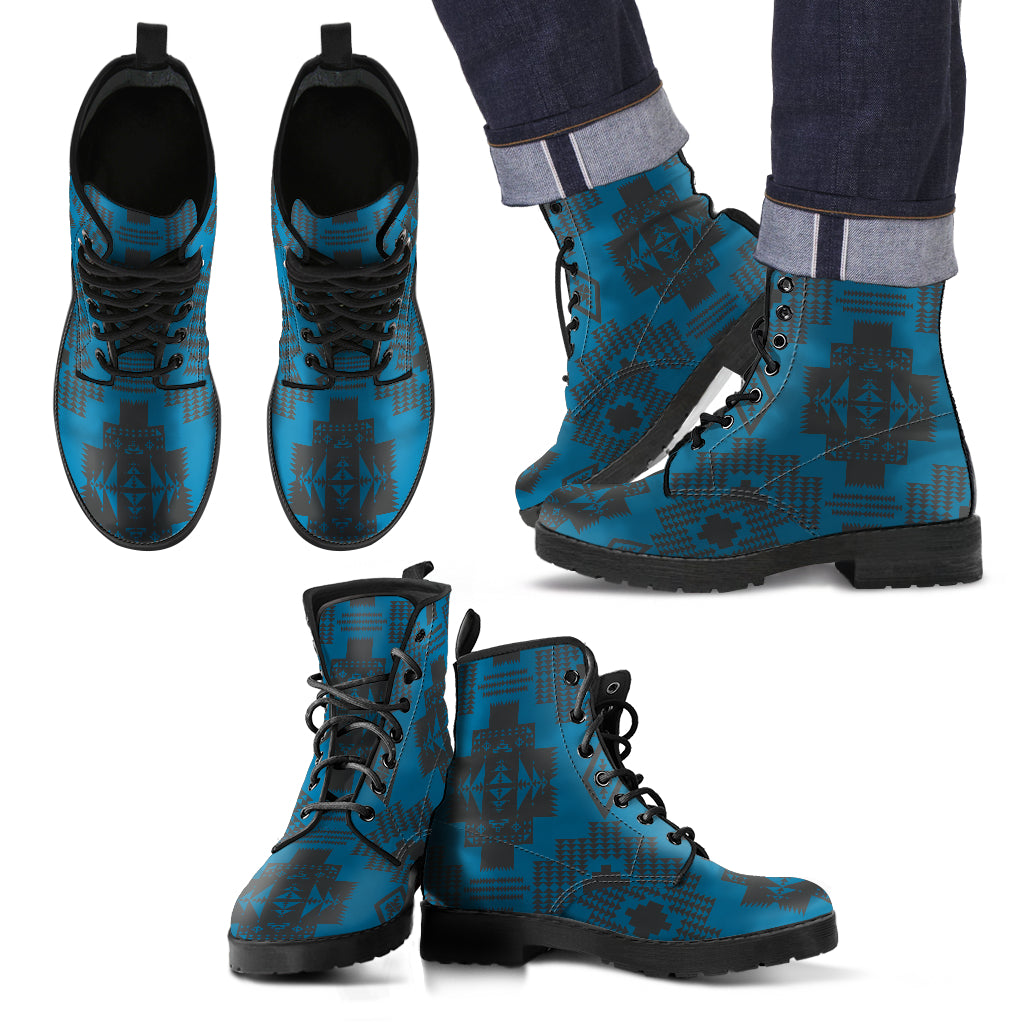 Messicano Azzurro - Leather Boots Uomo -