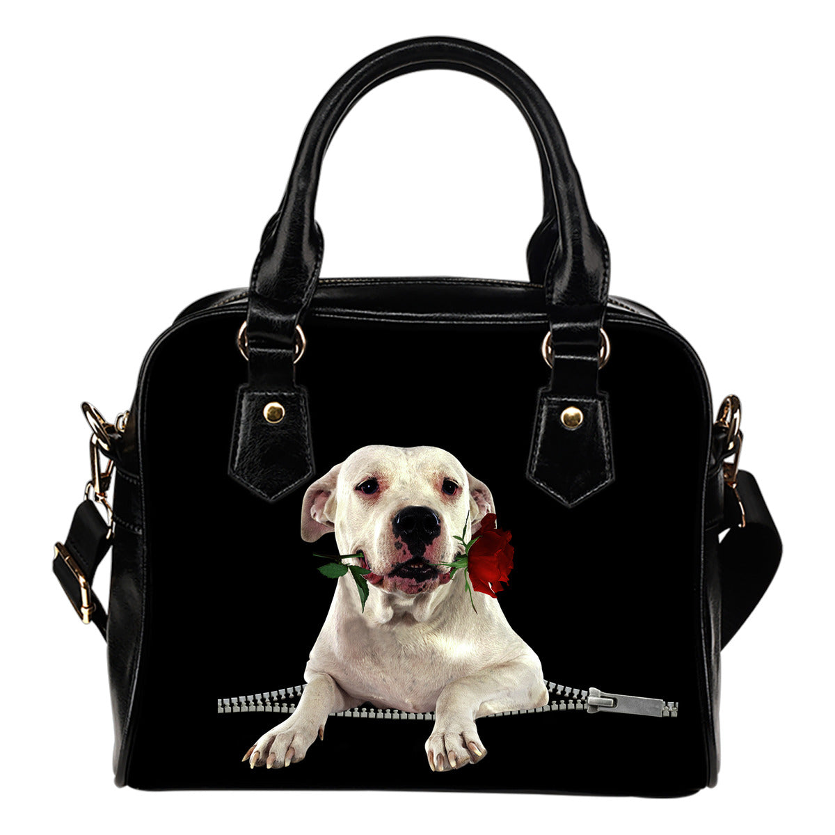 Dogo Argentino 1 - Borsa con Manici e Tracolla -