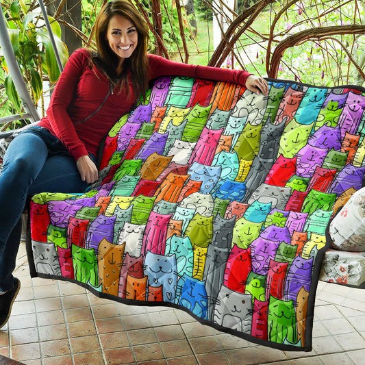 Gatti Colorati - Trapunta -