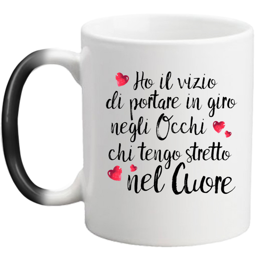 Ho il vizio di portare.... - Tazza Magica in Ceramica --