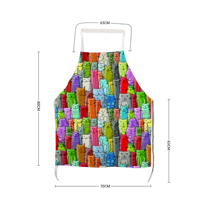 Gatti Colorati - Grembiule Cucina -