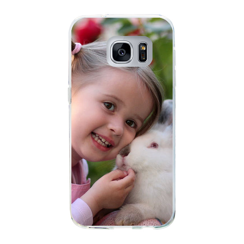 Samsung Galaxy S7  Cover Morbida Trasparente - Stampa sul Retro -