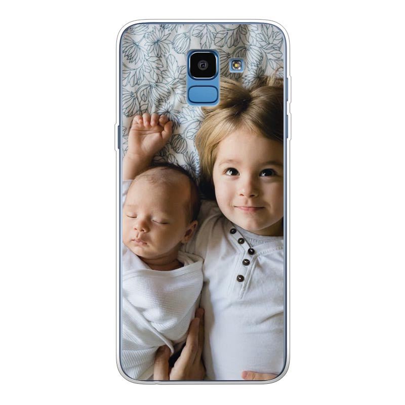 Samsung Galaxy J6 (2018)  Cover Morbida Trasparente - Stampa sul Retro -