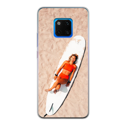 Huawei Mate 20 Pro   Cover Morbida Trasparente - Stampa sul Retro