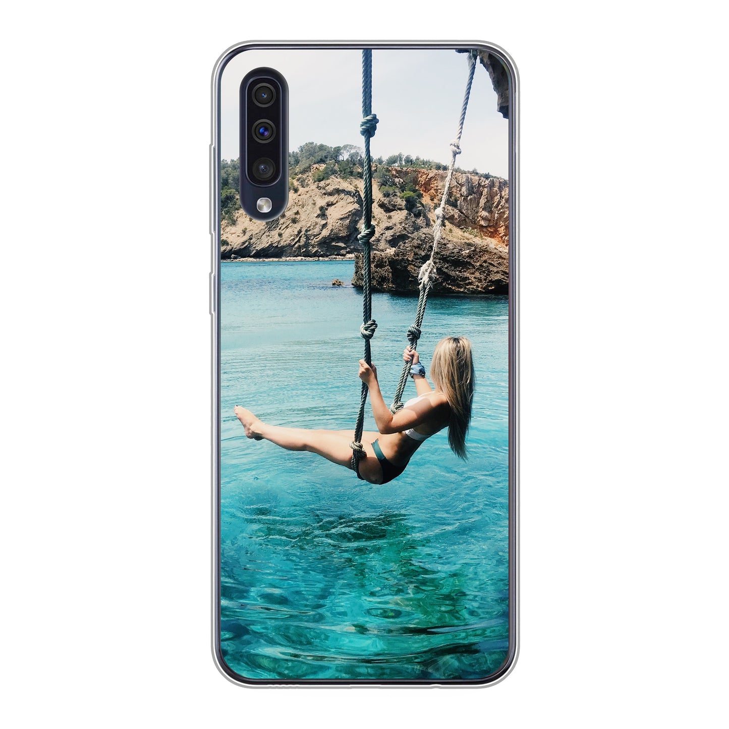 Samsung Galaxy A30s   Cover Morbida Trasparente - Stampa sul Retro -