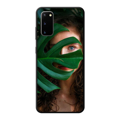 Samsung Galaxy S20 / Galaxy S20 5G - Cover Morbida Nera - Stampa sul Retro