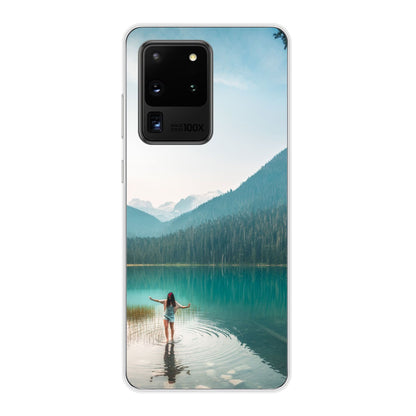 Samsung Galaxy S20 Ultra / Galaxy S20 Ultra 5G Cover Morbida Trasparente -Stampa sul Retro