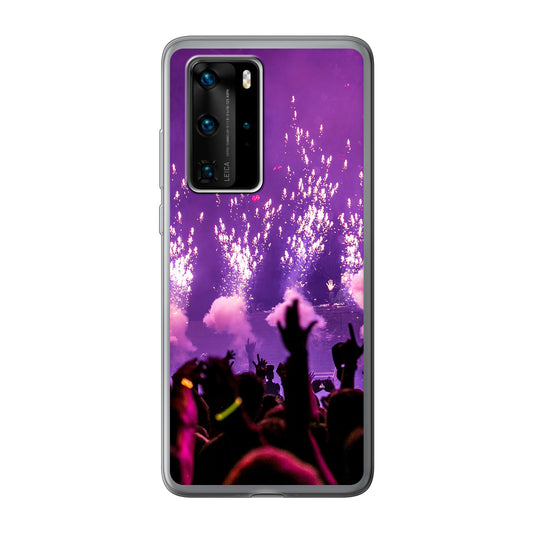 Huawei P40 Pro  Cover Morbida Trasparente - Stampa sul Retro -