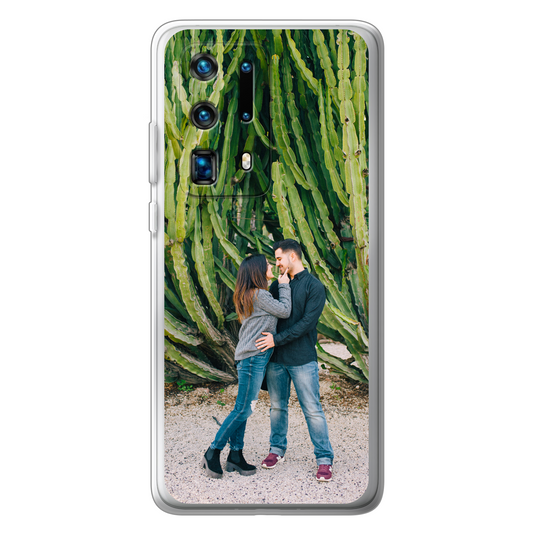 Huawei P40 Pro Plus  Cover Morbida Trasparente - Stampa sul Retro -
