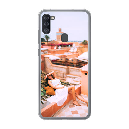 Samsung Galaxy A11 / Galaxy M11  Cover Morbida Trasparente - Stampa sul Retro