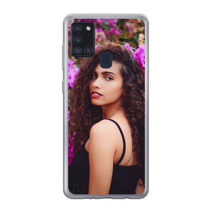 Samsung Galaxy A21s Cover Morbida Trasparente -Stampa sul Retro