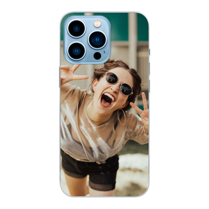 Apple iPhone 13 Pro Max Cover Rigida Trasparente - Stampa sul Retro