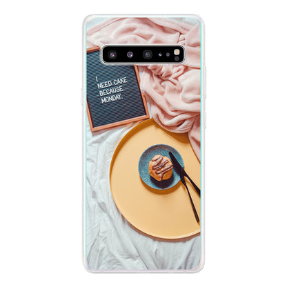 Samsung Galaxy S10 5G Cover Morbida Trasparente -Stampa sul Retro