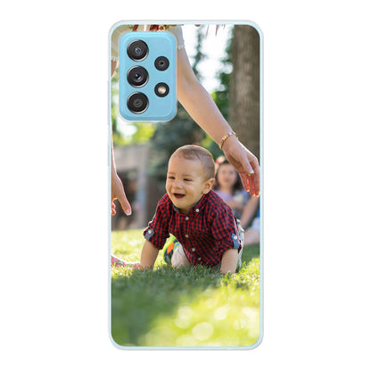 Samsung Galaxy A73 5G Cover Morbida Trasparente -Stampa sul Retro