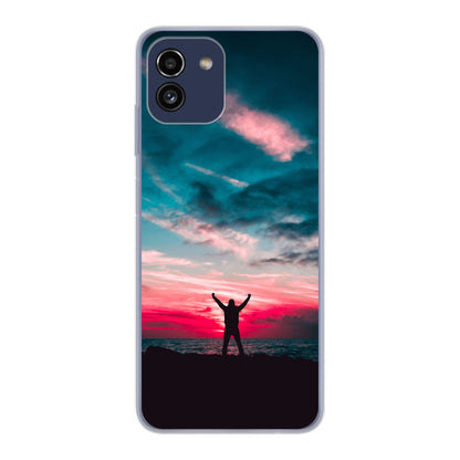 Samsung Galaxy A03 Cover Morbida Trasparente -Stampa sul Retro