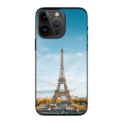 Apple iPhone 14 Pro Max Cover Morbida di Colore Nero - Stampa sul Retro