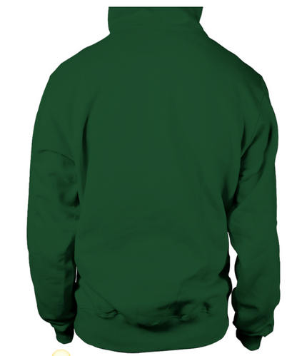 Felpa Unisex con cappuccio - Verde Bottiglia -