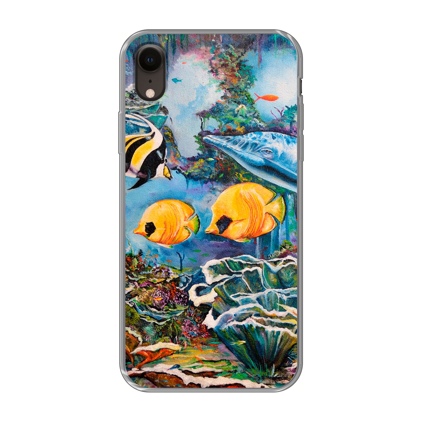 Apple iPhone Xr Cover Morbida Trasparente - Stampa sul Retro