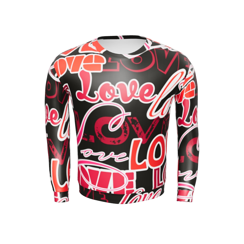 Love Nero Felpa unisex