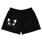 Gatto Sfondo Nero - Shorst Atletici Donna -