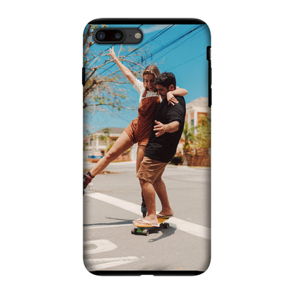Apple iPhone 7 Plus /8 Plus Cover Rigida Lucida con inserto in Gomma -  Stampa su tutta la Superficie, Retro e Lati