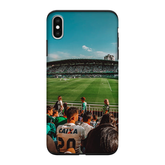 Apple iPhone Xs Max Cover Rigida Lucida con inserto in Gomma -  Stampa 100%  su Retro e Lati