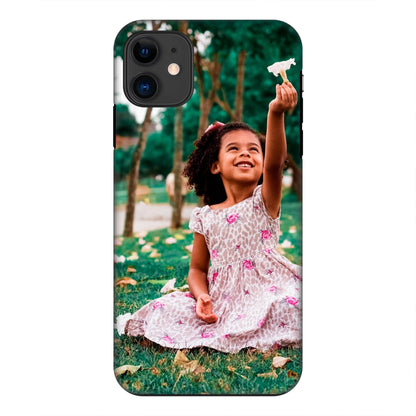 Apple iPhone 11 Cover Rigida Lucida con inserto in Gomma -  Stampa su tutta la Superficie, Retro e Lati