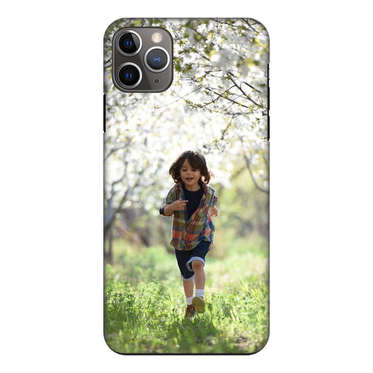 Apple iPhone 11 Pro Max Cover Rigida Lucida con inserto in Gomma -  Stampa 100%  su Retro e Lati