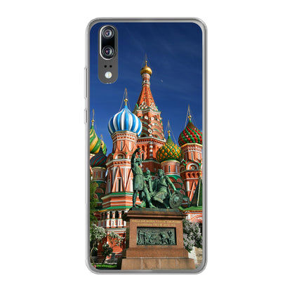 Huawei P20   Cover Morbida Trasparente - Stampa sul Retro -