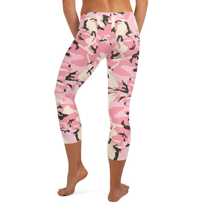 Camo Rosa - Capri Leggings -
