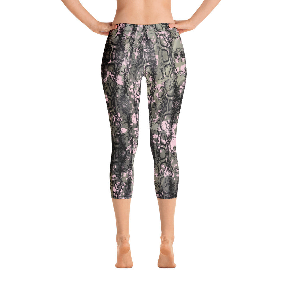 Macchie Rosa - Capri Leggings -