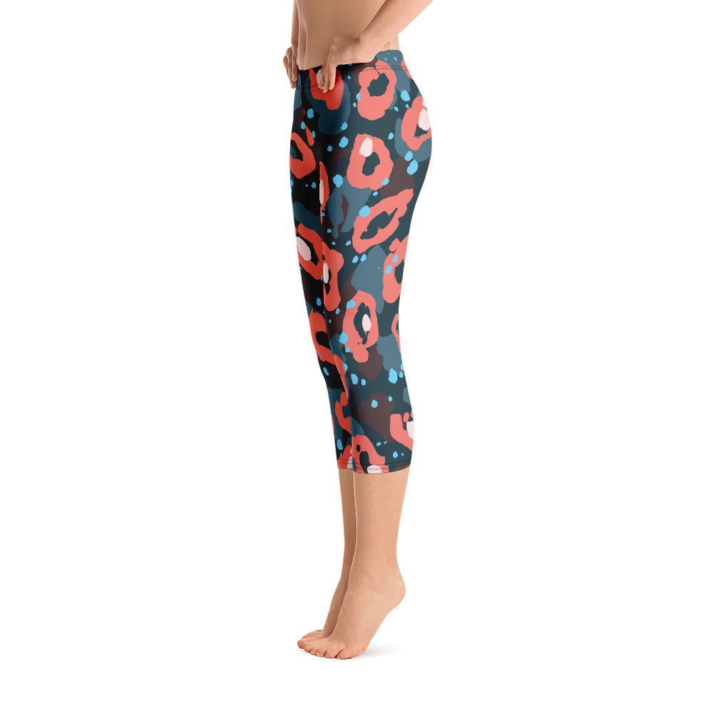 Leopardo Rosso - Capri Leggings -