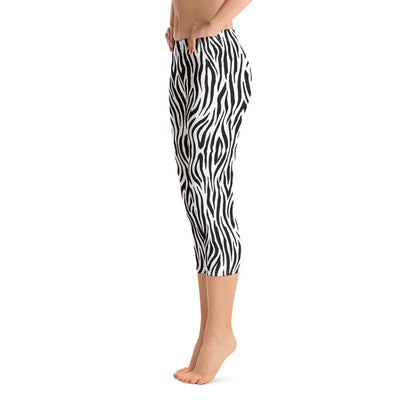Zebra -Capri Leggings -