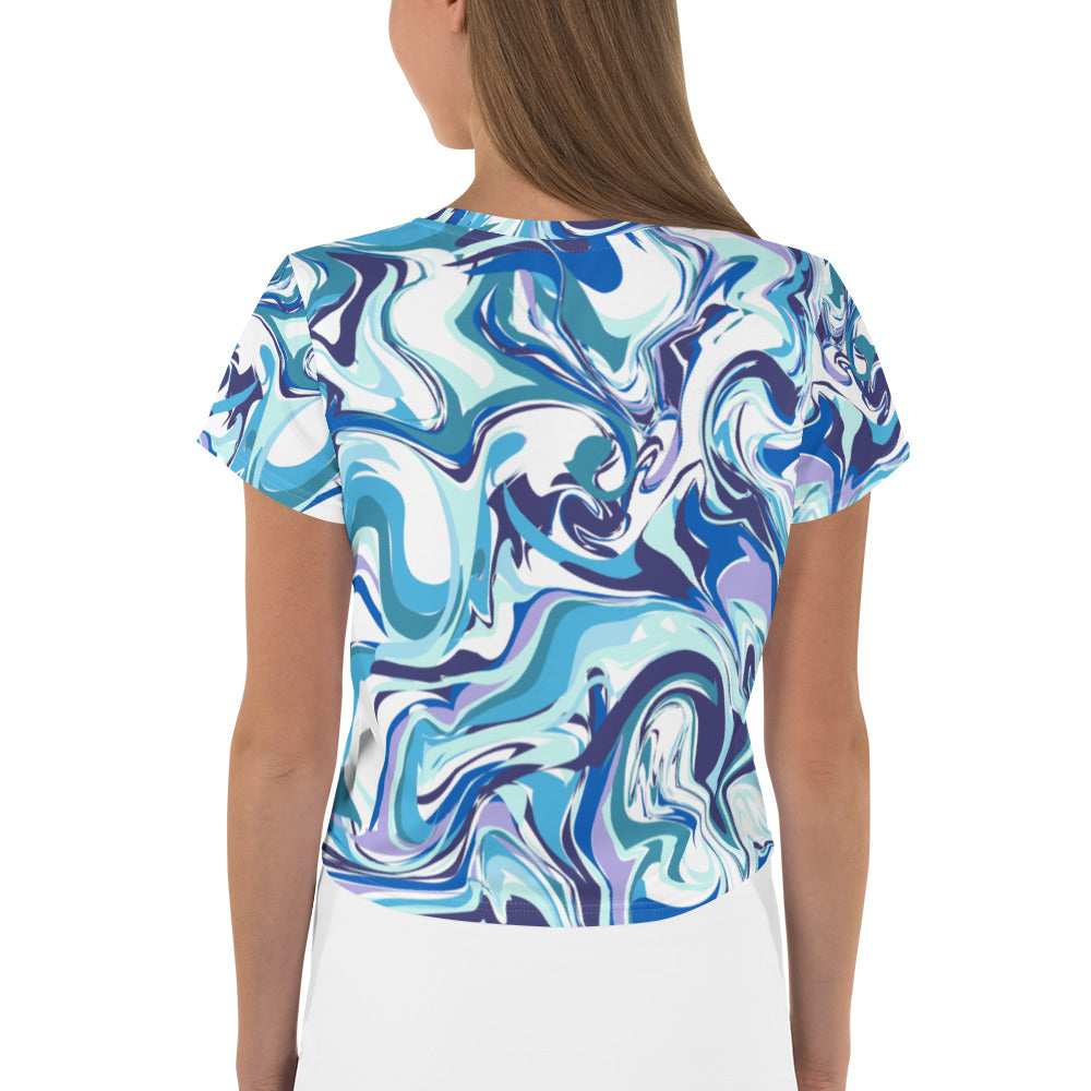 Onde Blu- Crop Tee