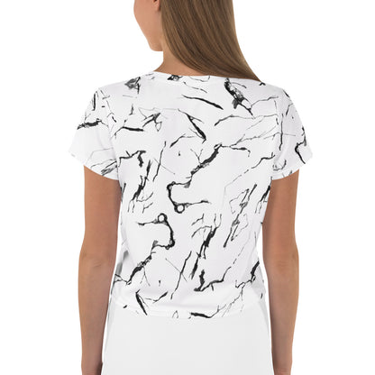 Marble- Crop Tee