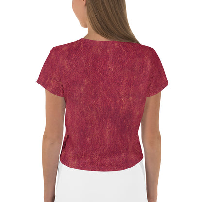 Rosso Pompei - Crop Tee -