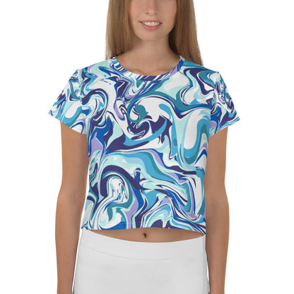 Onde Blu- Crop Tee