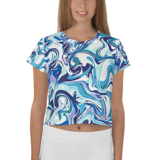 Onde Blu- Crop Tee