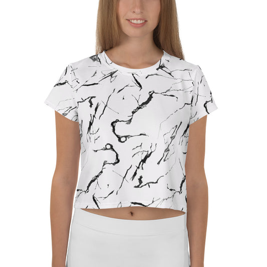 Marble- Crop Tee