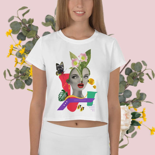 Maglietta corta con stampa all-over