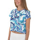 Onde Blu- Crop Tee