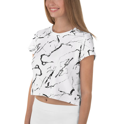 Marble- Crop Tee