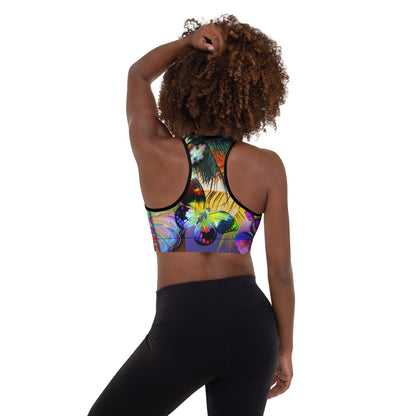 Fiori Esotici - Reggiseno Sportivo Imbottito -