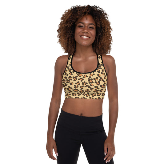 Leopardo - Reggiseno Sportivo Imbottito -