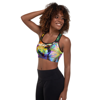 Fiori Esotici - Reggiseno Sportivo Imbottito -