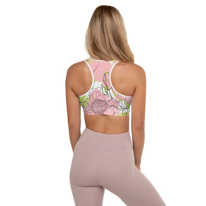 Fantasia di Fiori - Reggiseno Sportivo Imbottito -