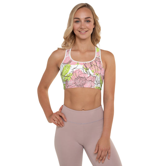 Fantasia di Fiori - Reggiseno Sportivo Imbottito -